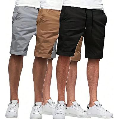 Imagem do produto Kit 3 Bermuda Sarja Colorida Premium Masculino Div...