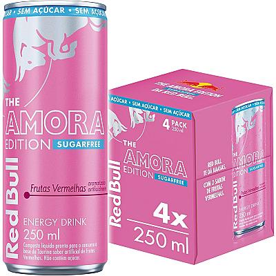Imagem do produto Pack de 4 Latas Red Bull Energético, Amora Edition...