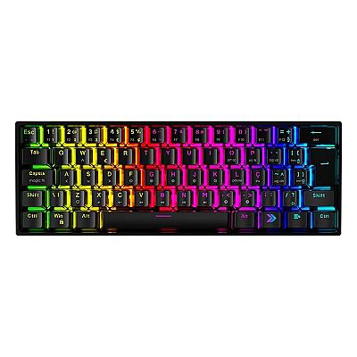 Imagem do produto Teclado Mecânico Gamer KBM! GAMING TG600, Preto, A...