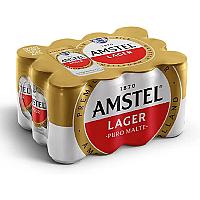 Imagem do produto Amstel Cerveja Lager Puro Malte, Lata 269ml -Pack...