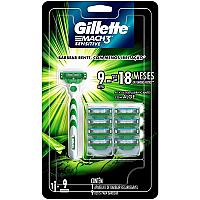 Imagem do produto Gillette Aparelho De Barbear Mach3 Sensitive + de...