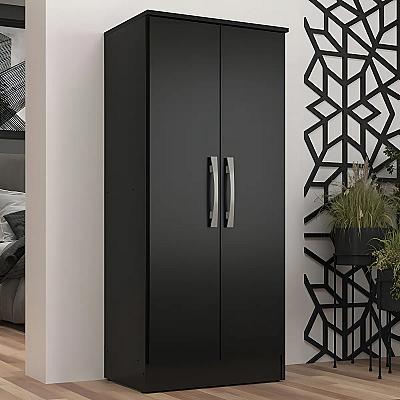 Imagem do produto Armário Multiuso Em Mdp 2 Portas Regente Preto Ehw...