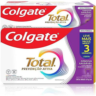 Imagem do produto Colgate Creme Dental Total Gengiva Reforçada 3 Uni...