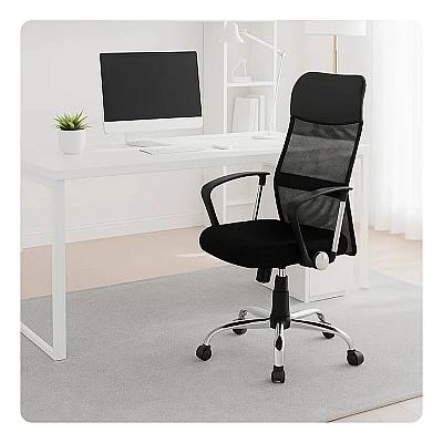 Imagem do produto Cadeira Escritório Secretaria Executivo Mesh Couro...