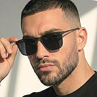 Imagem do produto Óculos De Sol Quadrado Preto Proteção Uv400 C/ Cas...