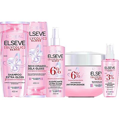 Imagem do produto L'Oréal Paris Elseve Glycolic Gloss Kit de Tratame...
