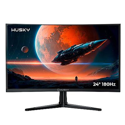 Imagem do produto Monitor Gamer Curvo Husky Boreal 24", FHD, 180Hz,...