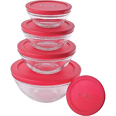 Imagem do produto 5 Peças Euro Home Conjunto de Potes de Vidro Redon...