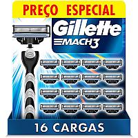 Imagem do produto Gillette Mach3 - Refil Para Barbear com 16 Unidade...