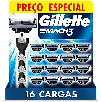 Imagem do produto Gillette Mach3 - Refil Para Barbear com 16 Unidade...
