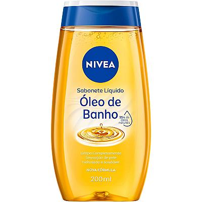 Imagem do produto NIVEA Sabonete Líquido Óleo de Banho 200ml, Limpez...