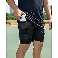 Imagem do produto Kit 4 Shorts 2 Em 1 Dryfit Masculino Corrida Acade...