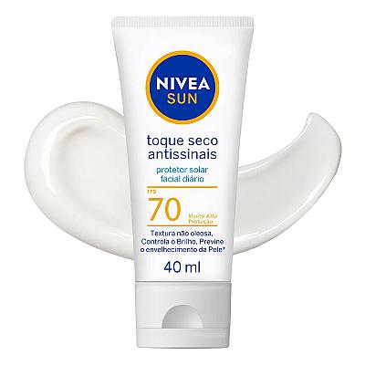 Imagem do produto NIVEA SUN Protetor Solar Facial Toque Seco Antissi...