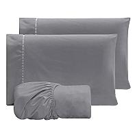 Imagem do produto Jogo Lençol Casal 3pç 400 Fios Hipercal Conforto M...