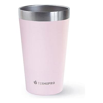 Imagem do produto Copo Termico Inox Ceveja Drinks Bebidas 473ml Rosa...