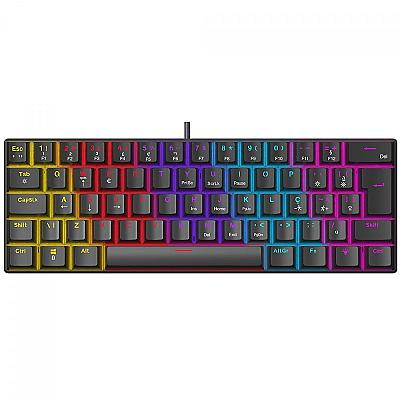 Imagem do produto Teclado Mecânico Gamer Ninja Leap 60%, Switch Blue...