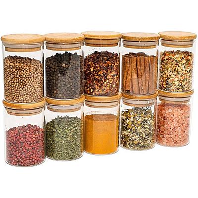 Imagem do produto Oikos - Kit 10 Potes de Vidro 250ml com Tampa de B...