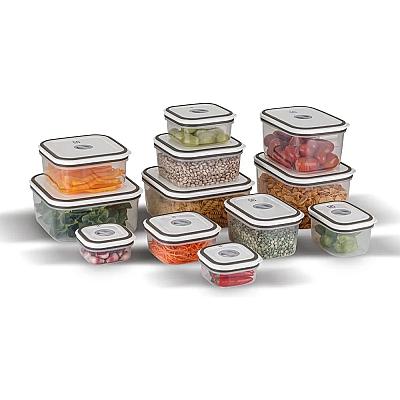 Imagem do produto Electrolux Kit Potes Herméticos Plásticos Cinza 12...