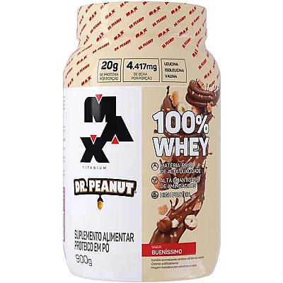 Imagem do produto 100% Whey Max Titanium x Dr. Peanut (900g), - Sabo...