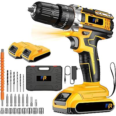 Imagem do produto Furadeira e Parafusadeira 48V 1.3Ah Amarela, Torqu...