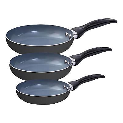 Imagem do produto Jogo Frigideira 3 Pçs Antiaderente Cerâmica Alumín...