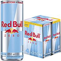 Imagem do produto Pack de 4 Latas Red Bull Energético, Zero, Sem Açú...