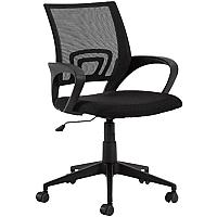 Imagem do produto Cadeira de Escritório Secretária Base Preta com Ro...