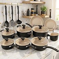 Imagem do produto Jogo De Panelas 13 Peças Antiaderente Kit Cozinha...