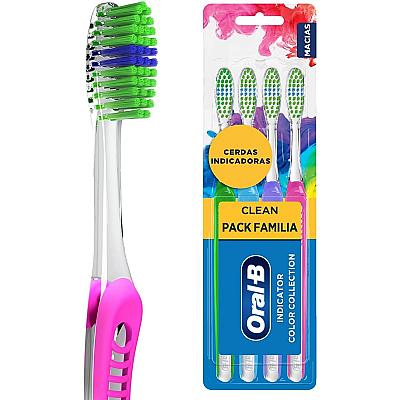 Imagem do produto Oral-B Escova de Dente Clean Indicator, 4 Unid