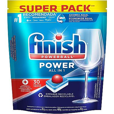 Imagem do produto Finish Powerball Detergente para Lava Louças, Tabl...