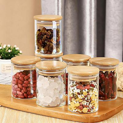 Imagem do produto Potes Herméticos de Vidro com Tampa de Bambu - Kit...