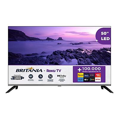 Imagem do produto Smart Tv 50 Led 4k Britania B50cra Uhd Roku Dolby...