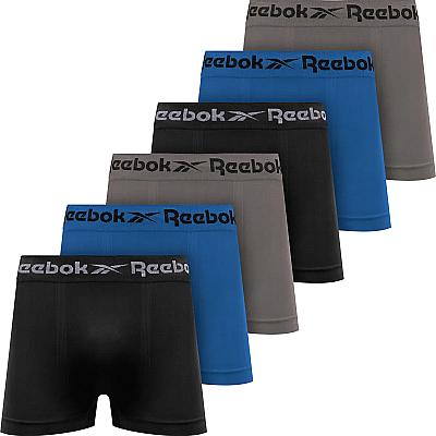Imagem do produto Kit 6 Cuecas Boxer Reebok Microfibra Sem Costura -...