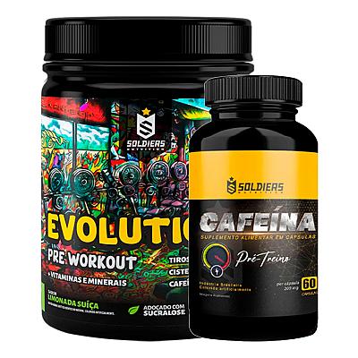 Imagem do produto Kit: Evolution 300g + Cafeína 60 Caps - Soldiers N...