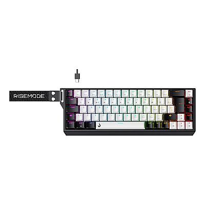 Imagem do produto Teclado Magnético Gamer Rise Mode GM1 Pro, ARGB, M...