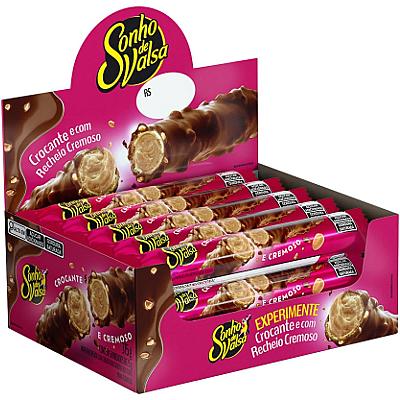 Imagem do produto Stick Wafer Recheado Sonho de Valsa Sabor Chocolat...