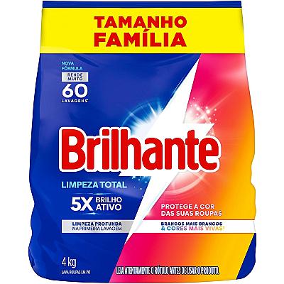 Imagem do produto Brilhante Lava-Roupas Em Pó Roupas Brancas E Color...