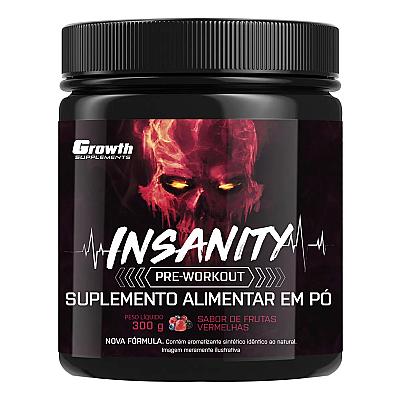 Imagem do produto Pré-treino Insanity 300g Growth Supplements - Frut...