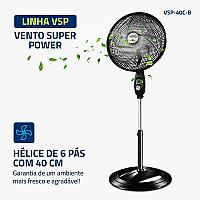 Imagem do produto MONDIAL Ventilador Coluna 110V, 40cm, 6 pás, Super...