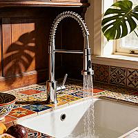 Imagem do produto Torneira Aço Inoxidável Hongyu Luxo Flexível Prate...