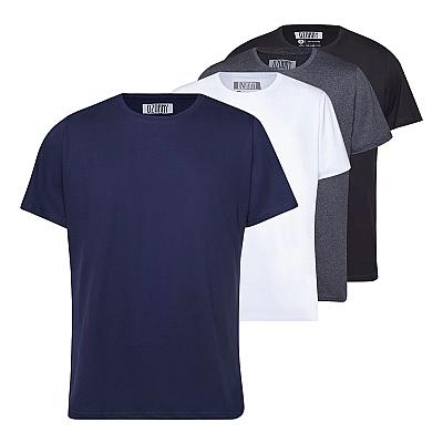 Imagem do produto Kit Camiseta Masculina Basica Algodão 4 Unidades P...