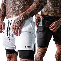 Imagem do produto Kit 2 Shorts 2 Em 1 Masculino Dryfit -Academia