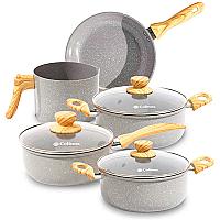 Imagem do produto Jogo de Panelas Cerâmica Antiaderente Indução Zeni...