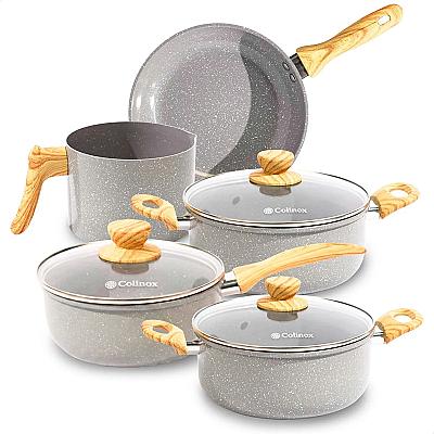 Imagem do produto Jogo de Panelas Cerâmica Antiaderente Indução Zeni...