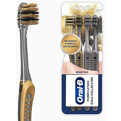 Imagem do produto Oral-B Escova de Dente Sensitive Purification Gold...