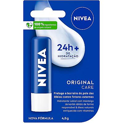 Imagem do produto NIVEA Hidratante Labial Original Care 4,8g, Hidrat...