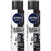 Imagem do produto Kit NIVEA 2 unid Desodorante Aerosol Black&White M...