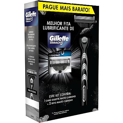 Imagem do produto Kit Mach3 Carbono 1 Cabo + 2 Refis, Higiene Pessoa...