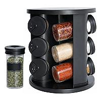 Imagem do produto Porta Temperos Condimentos Giratório Potes De Vidr...