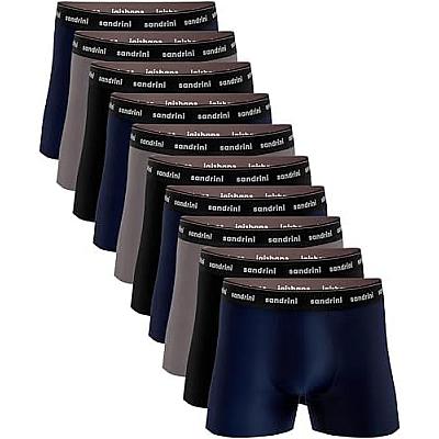 Imagem do produto Sandrini Kit 10 Cuecas Boxer Masculinas Algodão Co...